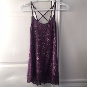 MOSSIMO purple tank top